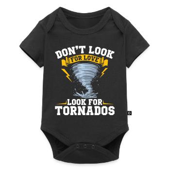 Sturmjäger Shirts | Unwetter Sturm Blitz Geschenke - Baby Premium Kurzarmbody - Schwarz - Vorne