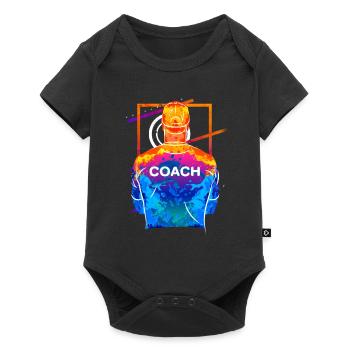 Trainer Coach Trainieren Training Sport Team - Baby Premium short-sleeve bodysuit - black - Front
