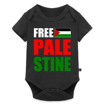 Free palestine - Baby Premium Kurzarmbody - Schwarz - Vorne
