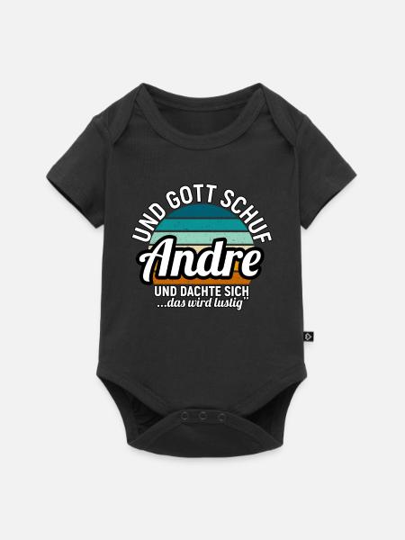 Andreas - Baby Premium Kurzarmbody - Schwarz