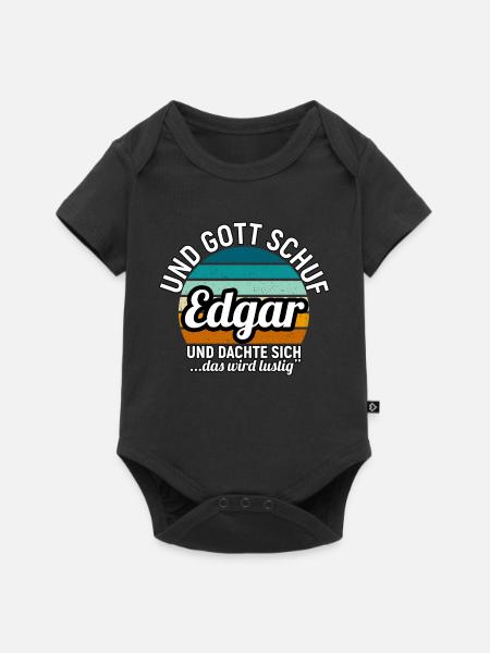Elias - Baby Premium Kurzarmbody - Schwarz