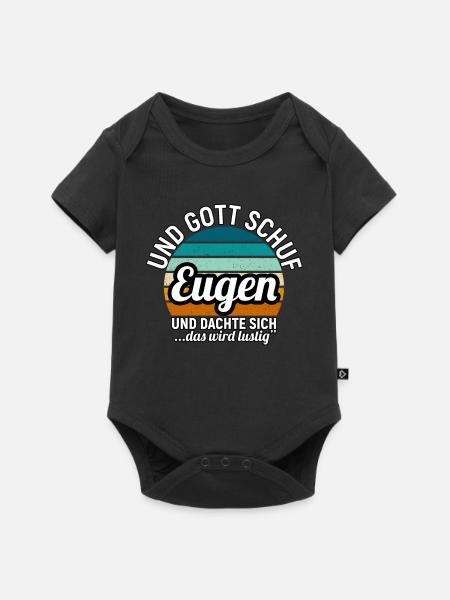 Fabian - Baby Premium Kurzarmbody - Schwarz