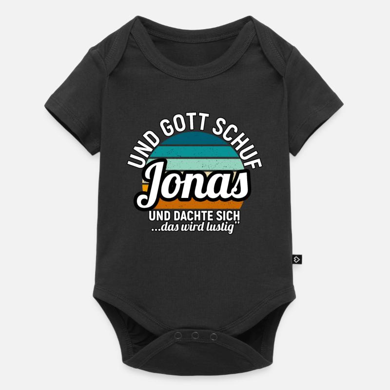 Jonas - Baby Premium Kurzarmbody - Schwarz