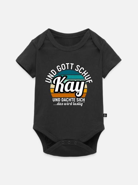 Kay - Baby Premium Kurzarmbody - Schwarz
