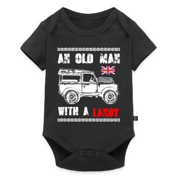 An Old Man With A Landy - Baby Premium short-sleeve bodysuit - black - Front