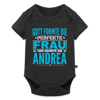 Andrea Name Design - Baby Premium short-sleeve bodysuit - black - Front
