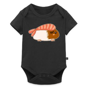 Meerschweinchen ebi sushi nigiri Garnele Shrimp - Baby Premium Kurzarmbody - Schwarz - Vorne