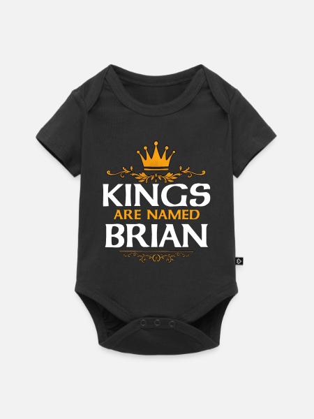 Brian - Baby Premium Kurzarmbody - Schwarz