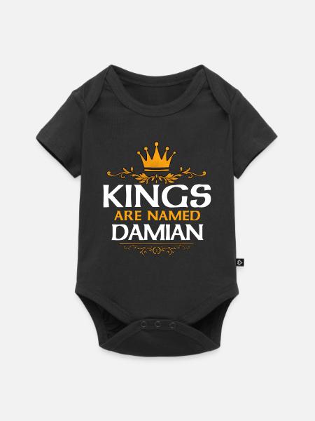 Damian - Baby Premium Kurzarmbody - Schwarz