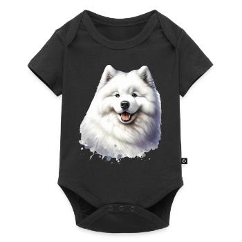 Samoyed Dog Gifts Cute Samoyed Dog Graphic - Baby Premium short-sleeve bodysuit - black - Front