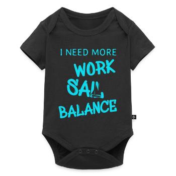 Sail Sailing Segeln - Baby Premium Kurzarmbody - Schwarz - Vorne