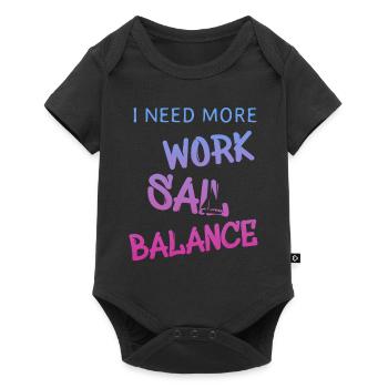 Sailing - Baby Premium Kurzarmbody - Schwarz - Vorne