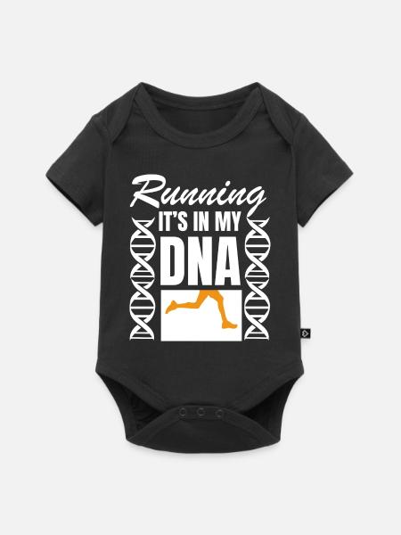 Marathon Running Jogging - Baby Premium Kurzarmbody - Schwarz