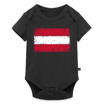 Flag of Austria - Baby Premium short-sleeve bodysuit - black - Front
