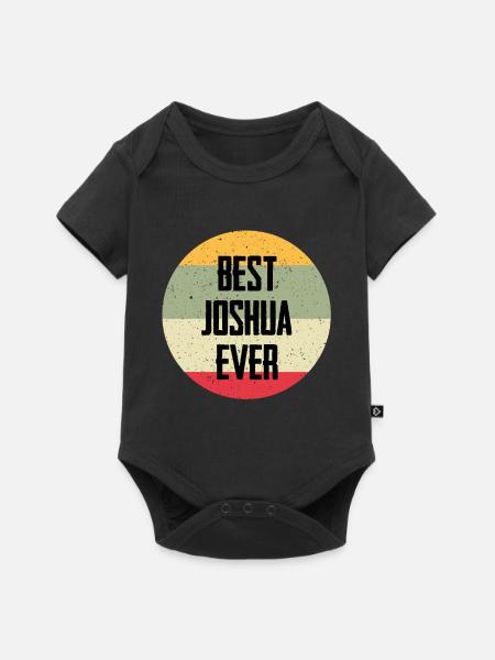Best Joshua Ever - Baby Premium Kurzarmbody - Schwarz
