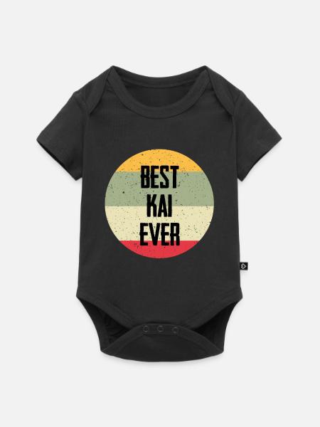 Best Kai Ever - Baby Premium Kurzarmbody - Schwarz