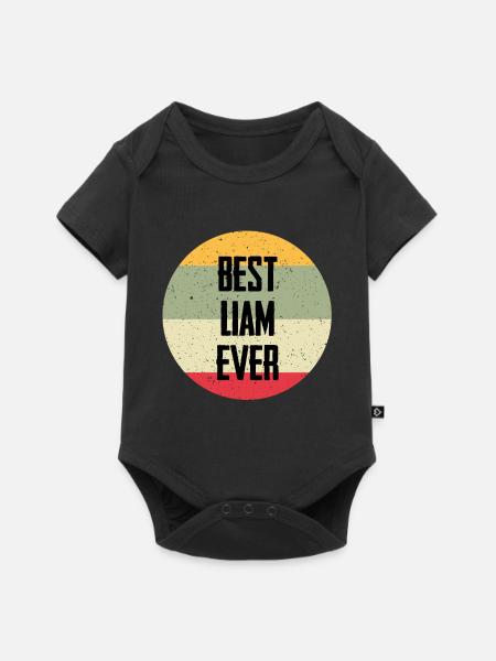Best Liam Ever - Baby Premium Kurzarmbody - Schwarz