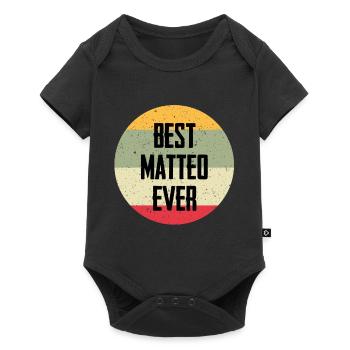 Best Matteo Ever - Baby Premium short-sleeve bodysuit - black - Front
