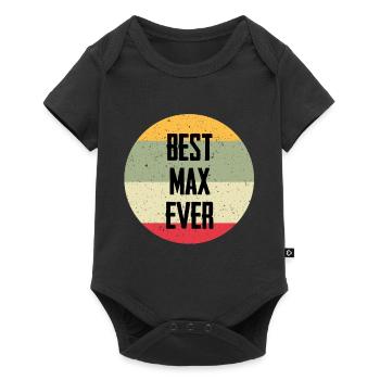 Best Max Ever - Baby Premium Kurzarmbody - Schwarz - Vorne