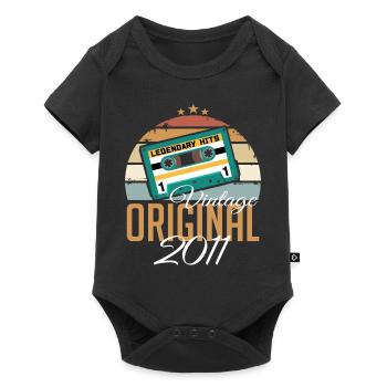 Vintage 2011 Born Original 2011 Birthday - Baby Premium short-sleeve bodysuit - black - Front