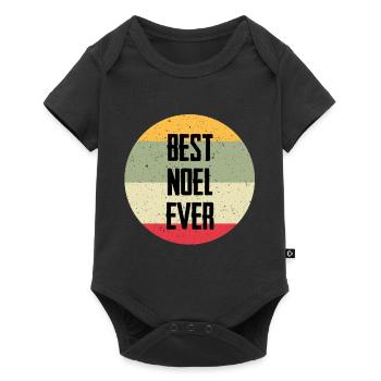 Best Noel Ever - Baby Premium Kurzarmbody - Schwarz - Vorne