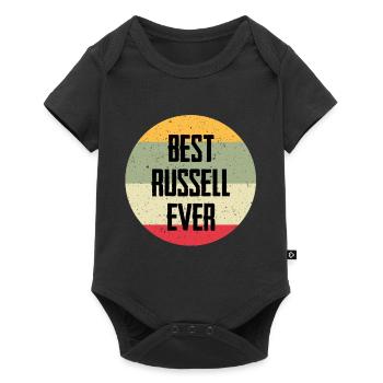 Best Russell Ever - Baby Premium short-sleeve bodysuit - black - Front