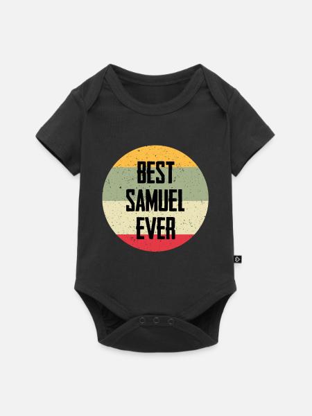 Best Samuel Ever - Baby Premium Kurzarmbody - Schwarz