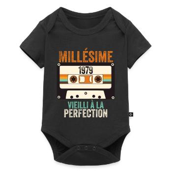Millésime 1979 vieilli à la perfection - Body à manches courtes Premium Bébé - noir - Devant