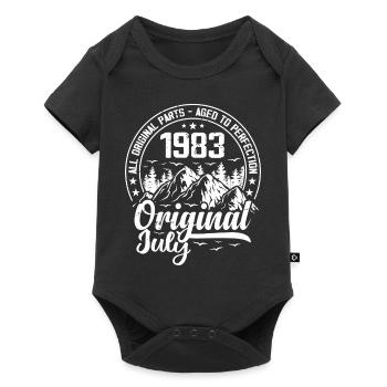 juillet 1983 Original:41 Ans Cadeau d'Anniversaire - Body à manches courtes Premium Bébé - noir - Devant