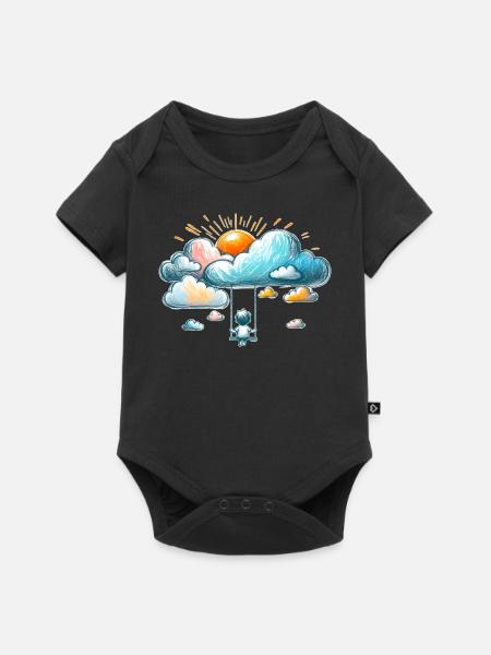 Traumland - Baby Premium Kurzarmbody - Schwarz