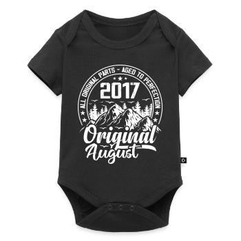 août 2017 Original:7 Ans Cadeau d'Anniversaire - Body à manches courtes Premium Bébé - noir - Devant