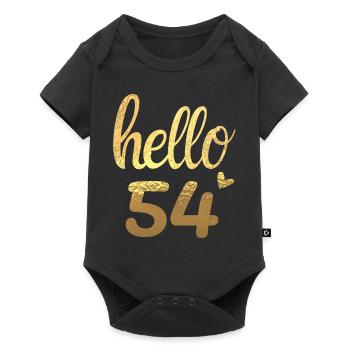 Hello 54 gold - Baby Premium short-sleeve bodysuit - black - Front