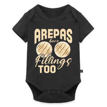 Les arepas ont aussi des garnitures Design pour un amateur d’arepa - Body à manches courtes Premium Bébé - noir - Devant