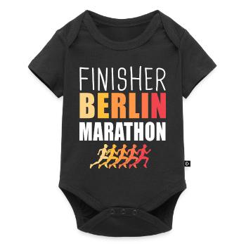 Finisher Berlin marathon run running - Body à manches courtes Premium Bébé - noir - Devant