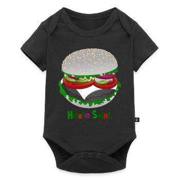 Burger-style salad - Baby Premium short-sleeve bodysuit - black - Front
