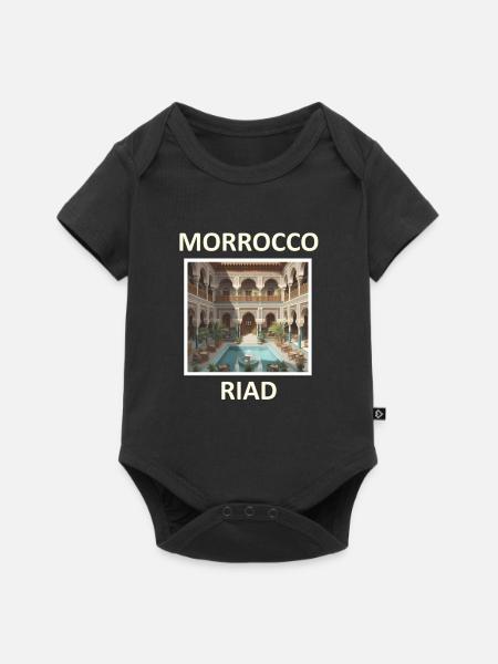 RIAD 2 - Baby Premium Kurzarmbody - Schwarz