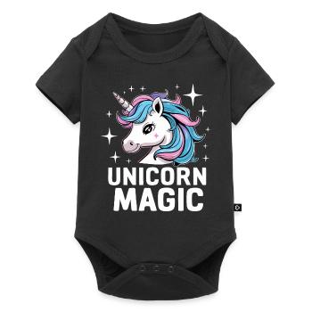Unicorn Unicorns Fairy Tale Magical - Baby Premium short-sleeve bodysuit - black - Front