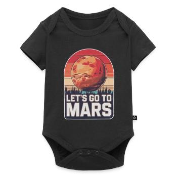 Mars Planète Planète Système Solaire - Body à manches courtes Premium Bébé - noir - Devant