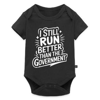 Amputation Behinderung - Baby Premium Kurzarmbody - Schwarz - Vorne