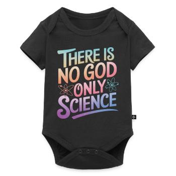 Athéisme, athée, anti-religion, agnostique - Body à manches courtes Premium Bébé - noir - Devant