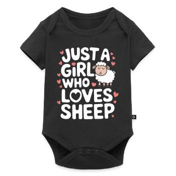 Sheep Sheep Farmer Lamb Farmer - Baby Premium short-sleeve bodysuit - black - Front