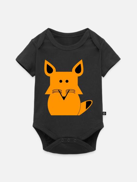 Fuchs - Baby Premium Kurzarmbody - Schwarz