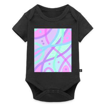 Pastell - Baby Premium Kurzarmbody - Schwarz - Vorne