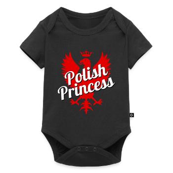 Polish Princess - Polen - Prinzessin Poland Polska - Baby Premium short-sleeve bodysuit - black - Front