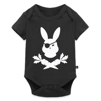 Lapin Pirate - Body à manches courtes Premium Bébé - noir - Devant
