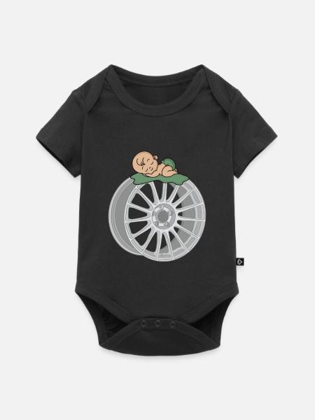 Baby - Baby Premium Kurzarmbody - Schwarz