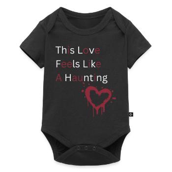 This Love Feels Like A Haunting Shirt - Romantique - Body à manches courtes Premium Bébé - noir - Devant