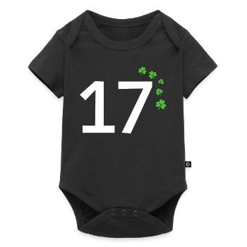 17 - Baby Premium Kurzarmbody - Schwarz - Vorne