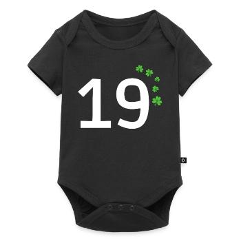 19 - Baby Premium Kurzarmbody - Schwarz - Vorne
