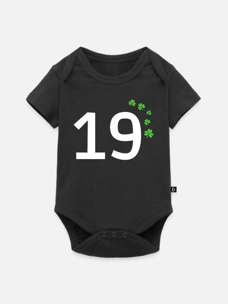 19 - Baby Premium Kurzarmbody - Schwarz